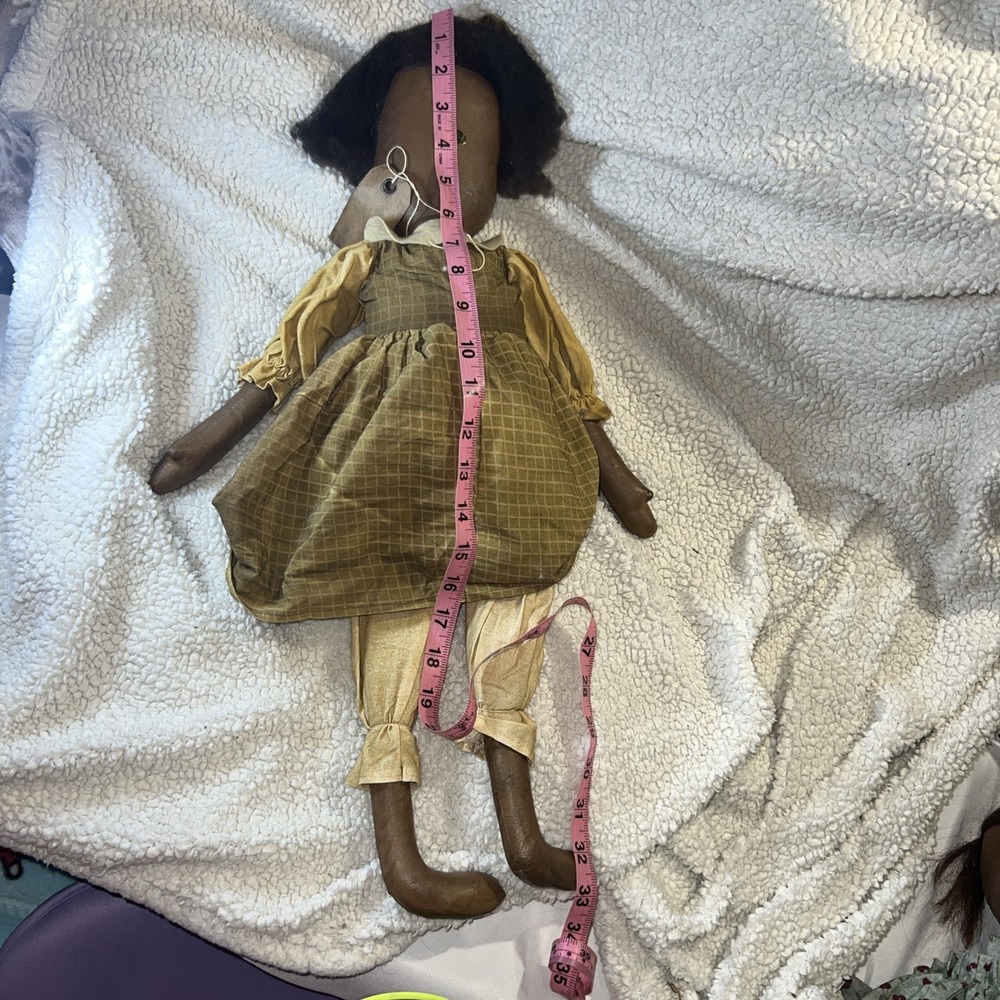 Vintage Cloth Folk Art‎ Doll 22" Tall "Sadie" - Picture 8 of 9